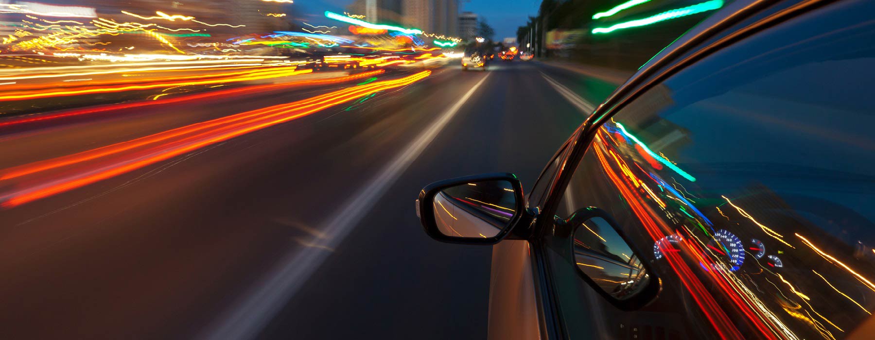 Car driving on the road